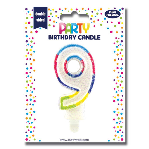 Picture of BIRTHDAY CANDLE NUMBER 9